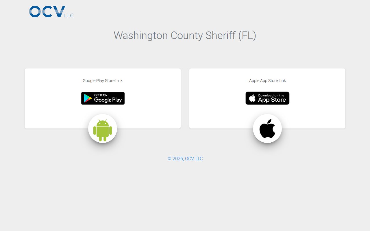 Washington County Sheriff mobile app for arrest information
