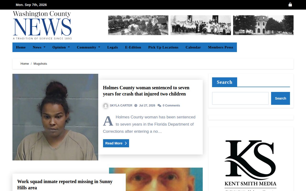 Washington County arrest reports news archive interface