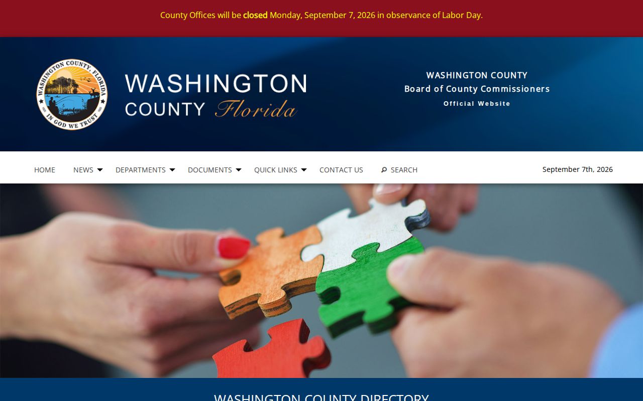 Washington County directory source for Vernon arrest lookup context